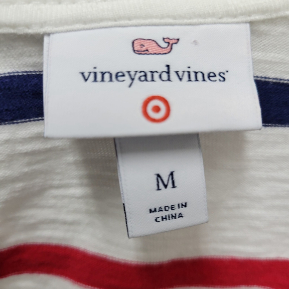 Vineyard Vines Sleeveless Romper Women's Red-White-Blue Stripe Medium - Picture 9 of 9